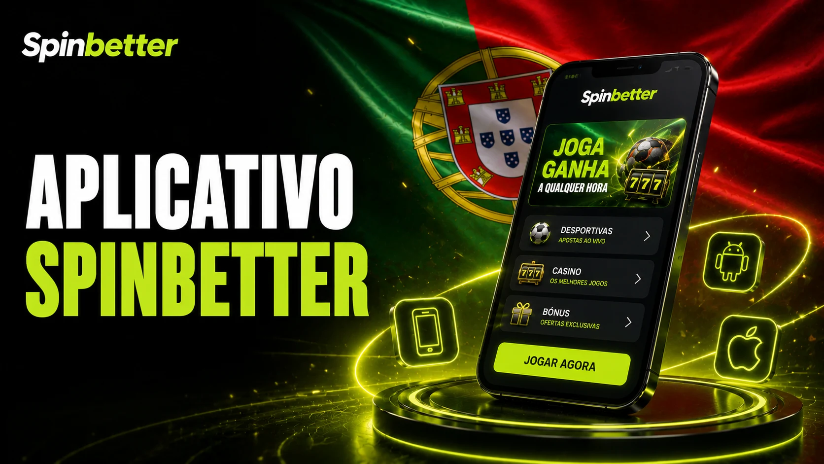 Aplicativo SpinBetter para dispositivos móveis