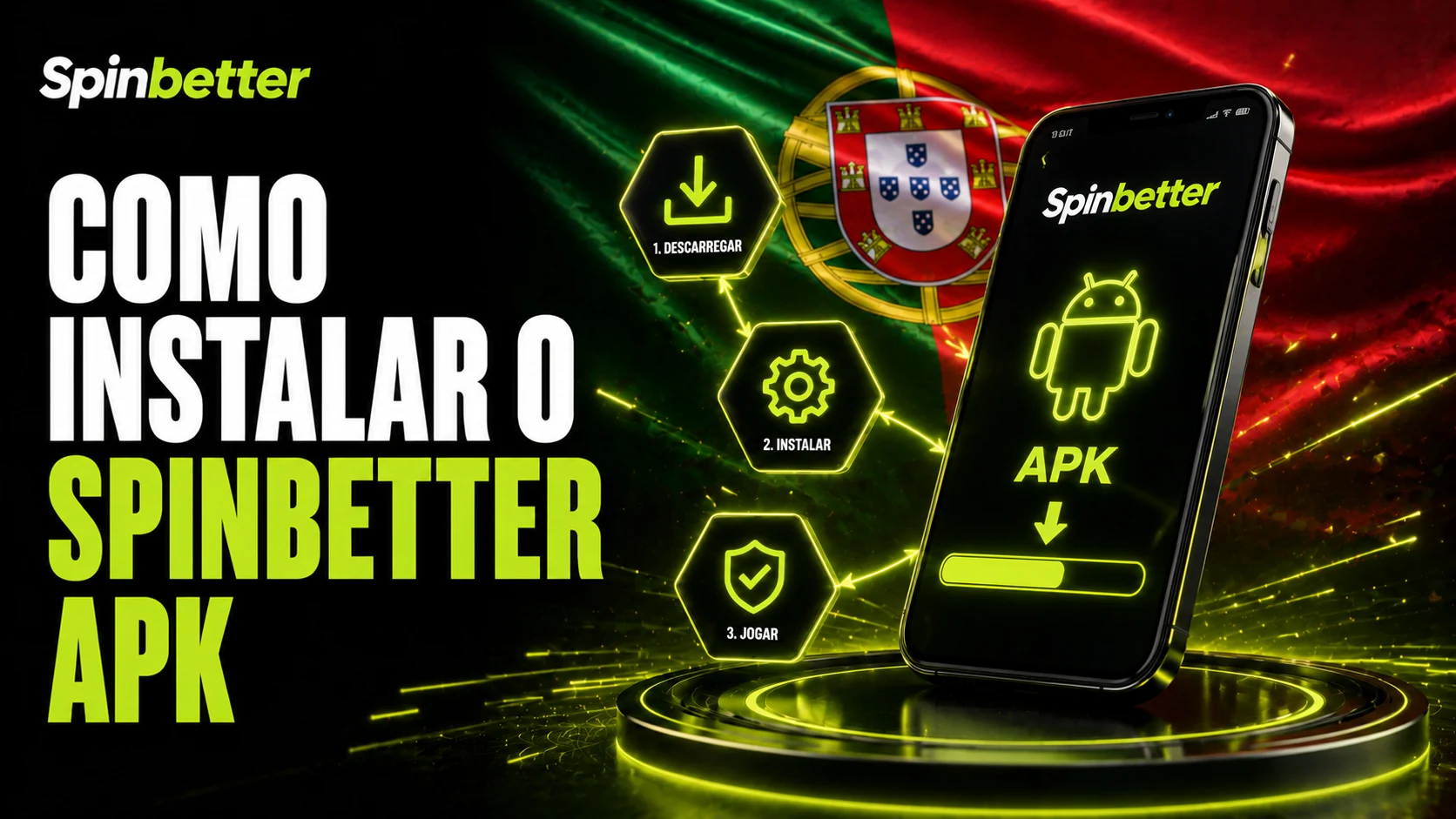 Como instalar o APK do SpinBetter