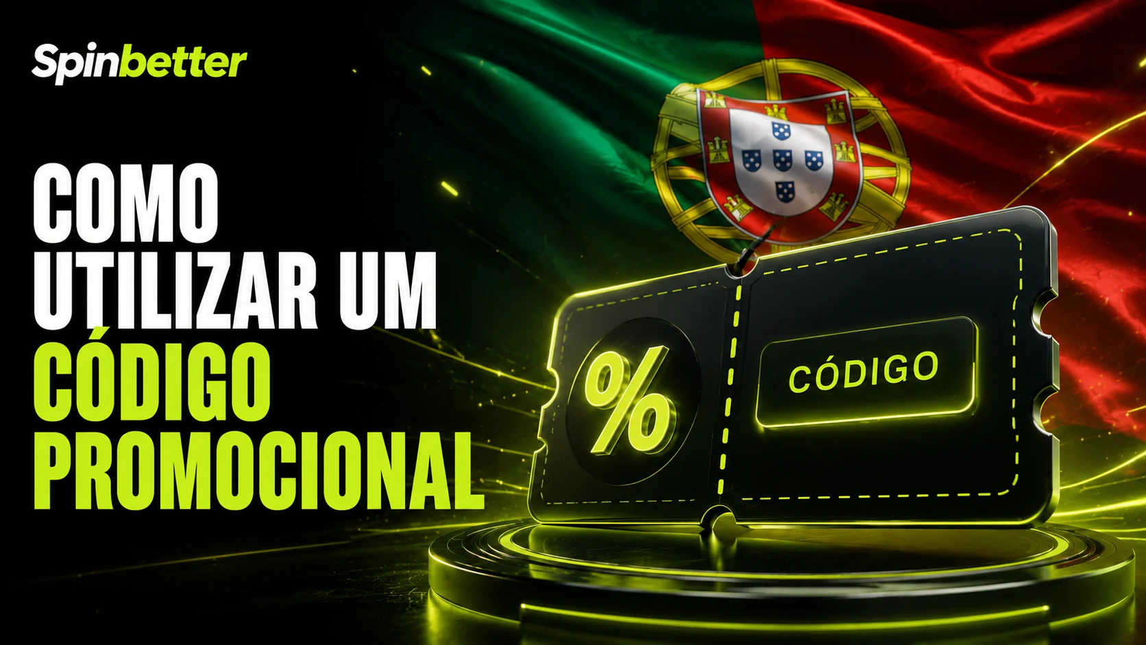 Como utilizar um código promocional SpinBetter