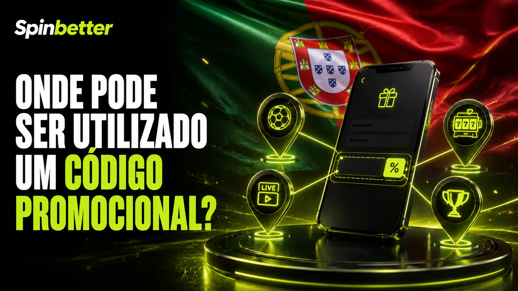 Onde utilizar um código promocional SpinBetter